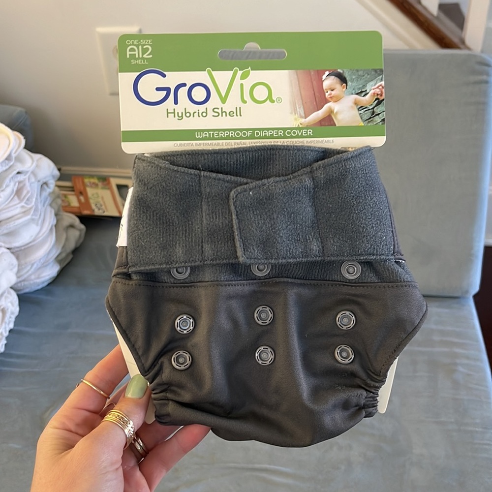 Grovia Hybrid Cloth Diaper Shell (color: Cloud)